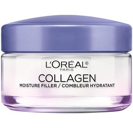 L'Oreal Paris Hidratante facial diario de colágeno, crema facial antienvejecimiento para reducir las arrugas y proporcionar una hidratación intensa, 1.7 onzas