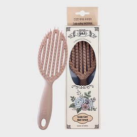 Yao Hairbrush [Scalp Care Round Brunt Coral] Wet Hair Shampoo Comb Scalp Massage Detangler / 야오 헤어브러쉬 [스칼프케어라운드 브런트코랄] 젖은머리 샴푸빗 두피마사지 디탱글러