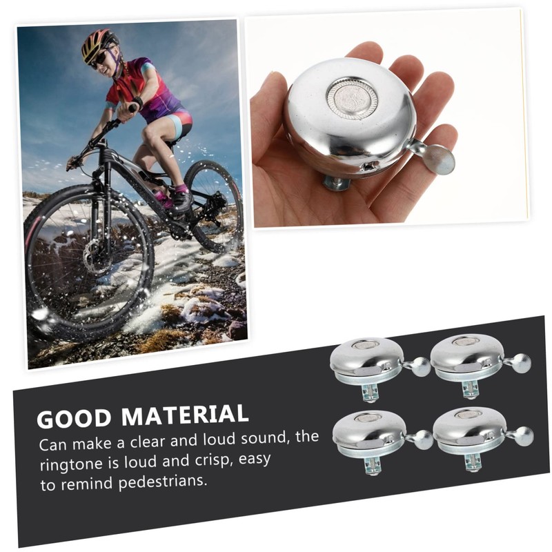 CORHAD 4pcs Retro Bike Bells Loud Crisp Sound Easy Installation