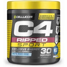 C4 Sport Ripped Cellucor - Pre Entreno Extremo  Quemador Sabor Arctic Snow Cone                                                                       