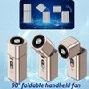 Ronjregan Metal Mini Handheld Fan 1-100 speed 15000RPM, 5000mAh Rechargeable