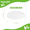 Responsible Products Clear Lids 20 oz Oval Bowls I Burrito
