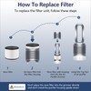 2-Pack HP01 HP02 HEPA Filter Compatible with Dyson Pure Hot