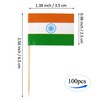 JBCD India Toothpick Flag Indian Mini Small Cupcake Topper Flags,