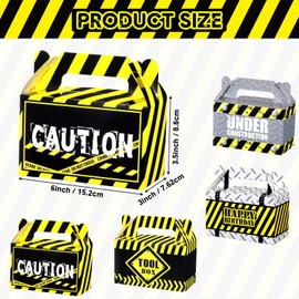 Marspark 16 Pack Construction Party Treat Boxes Construction Birthday Party Favors Dump Truck Gift Boxes Goodie Bags