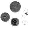 21Pcs Cymbal Replacement Accessories Felts Sleeves Wing Nuts Washers for