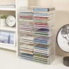 STORi Stackable Clear Plastic CD Organizer with Rubber Feet |