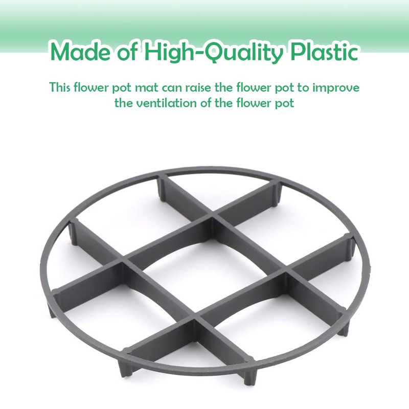 TWZKXC 8 Pcs 4.35" Plant Saucer Drainage Rack Stand, Pot