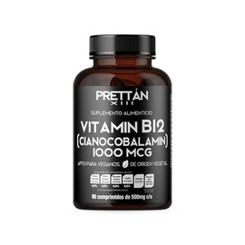 Prettán XIII Vitamina B12 Frasco con 60 Cápsulas, Apto para Veganos