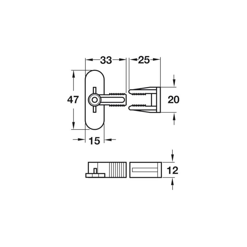Hafele Drawer & Panel Connectors 10 Pack