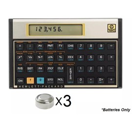 Unbranded 3 batteries for Old model HP 12c calculator