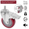 DICASAL 5 Inch Heavy Duty Stem Casters 360 Degree Swivel