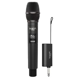 Vieta Pro Wireless Microphone, Party Mic, USB-C Port, 6.5mm Mono Jack, Low Interference and Receiver up to 12 Hours Life