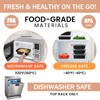 HUIBOHOU 10 Pack Meal Prep Containers,BPA Free Food Prep Containers