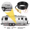 WADEO 12FT RV Propane Quick Connect Hose, RV Quick Connect