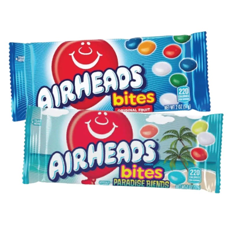 Airheads Variety Flavors Chewy Candy Soft Filled Bites | 2oz