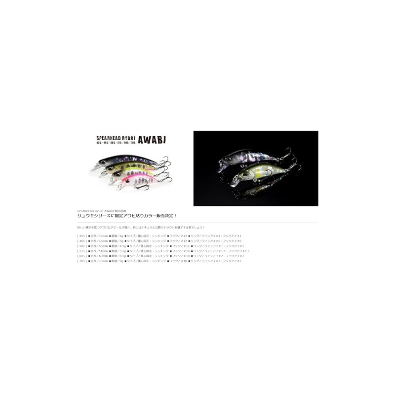 Duo Spearhead Ryuki 45S AWABI CCC4116 Black Abalone