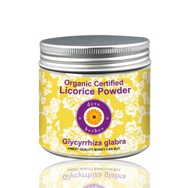 Deve Herbes Pure Licorice/Liquorice Powder (Glycyrrhiza glabra) 100% Natural Therapeutic Quality 200gm