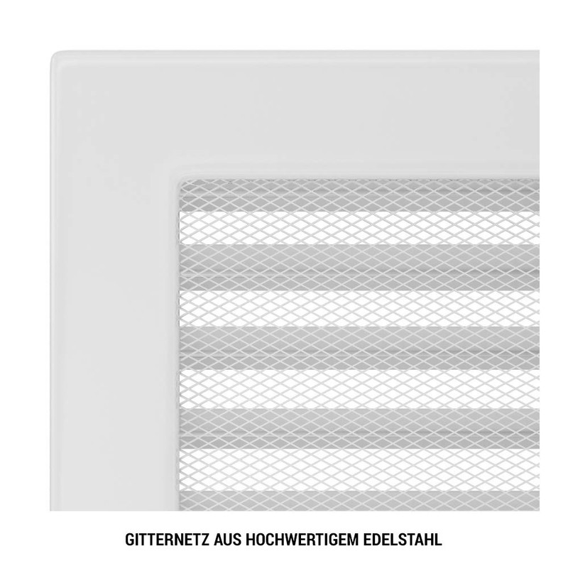 KRATKI ventilation grille fireplace grille 17cm x 17cm graphite with