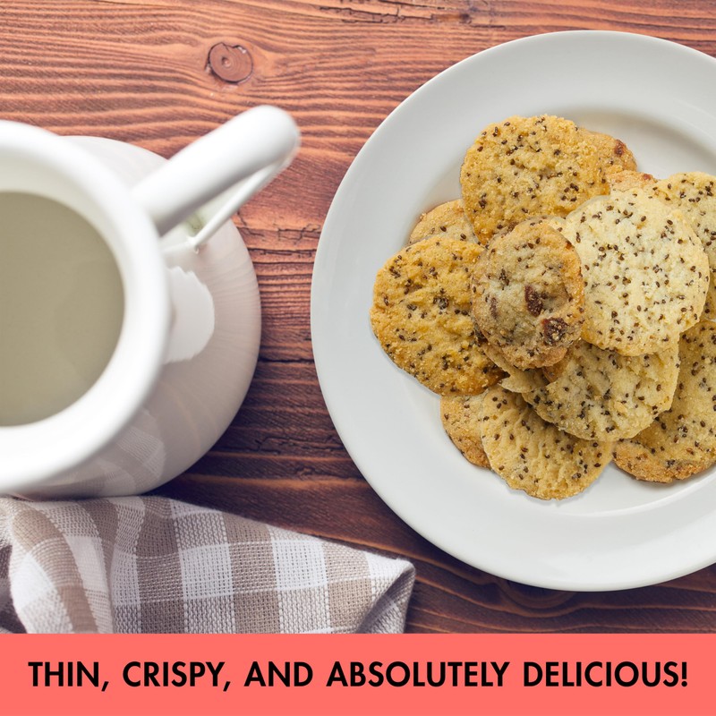 Audrey’s Chia Cookies Variety Pack - Thin and Crispy Chia