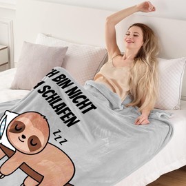 Sloth Blanket - Funny Gifts for Women and Men, Sloth Gifts for Women, Best Friend for Birthday, Christmas, Birthday, Funny Gifts for Girlfriend, Men, Women, Sister