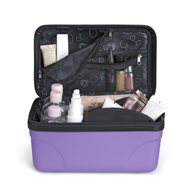 Kinston Large Capacity Travel Cosmetic Bag, Purple