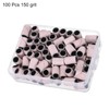 HARFINGTON 100pcs Small Sanding Bands 150 Grit for Nail Drill