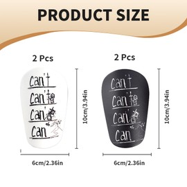 Katyjun Pack of 2 10 x 6 cm Small Shin Pads Football, Non-Slip Small Mini Shin Pads Football