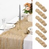 6 Packungen Käsetuch-Tischläufer, 3 m, Gaze-Tischläufer, Pessach-Tischdekoration, 89,9 x 304,8