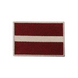 Latvia Country Flag Logo Patch Embroidered Applique Latvia Country Flag Patch Iron On Patch Sew On Patch Emblem