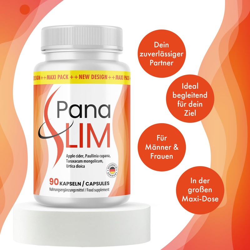 Pana SLIM Kapseln | mit Apfelessig und Pflanzenextrakten | für