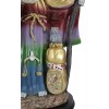 Large 16.75"H Rainbow Holy Death Santa Muerte Holding Scythe Globe