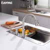 DAYONE 3 Holes Kitchen Faucets with Soap Dispenser, 2 Holes