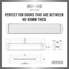 IronWorx Enigma 12" Premium Slimline Metal Letterbox White ❘ Fully
