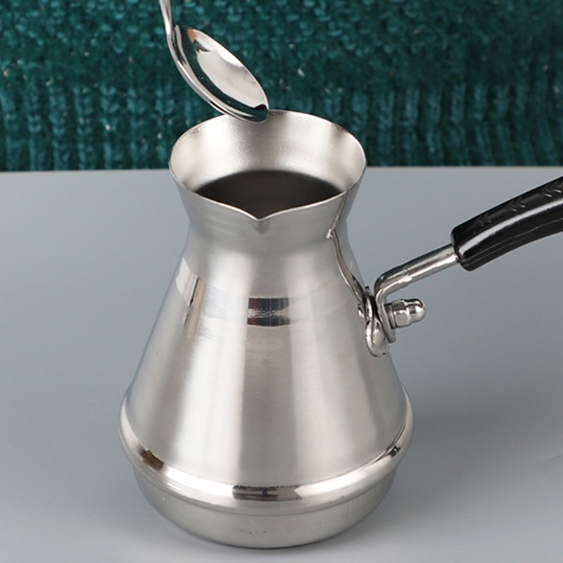 2PCS Turkish Coffee Pot Stainless Steel Stovetop Pour Over Coffee