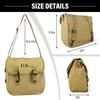 SMONT WW2 US M1936 Canvas Messenger Bag, 12" Vintage Tactical