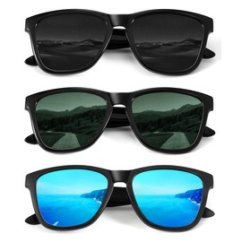 CIFOYA Sunglasses-for-Men Polarized Mens Sunglasses: Womens Sun Glasses with UV Protection for Driving Fishing Golf Travel