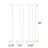 COMOMY 36" Tall Extentions for Pressure Mounted Pet Gate, 2.75",