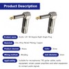 Adaptador Convertidor de Audio 5 Pcs, Conector 6.35mm, Plug 1/4