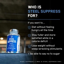 Supresor De Apetito Premium Bajar De Peso Steel Fit 90 Caps