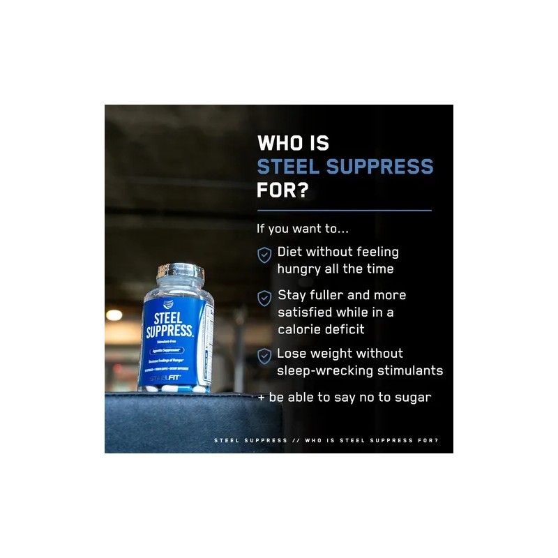 Supresor De Apetito Premium Bajar De Peso Steel Fit 90