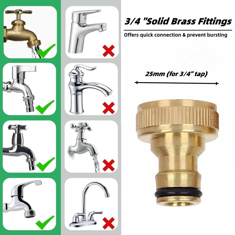 3/4 Inch Internal Thread Faucet Connector, Threaded Faucet Adapter, 3/4