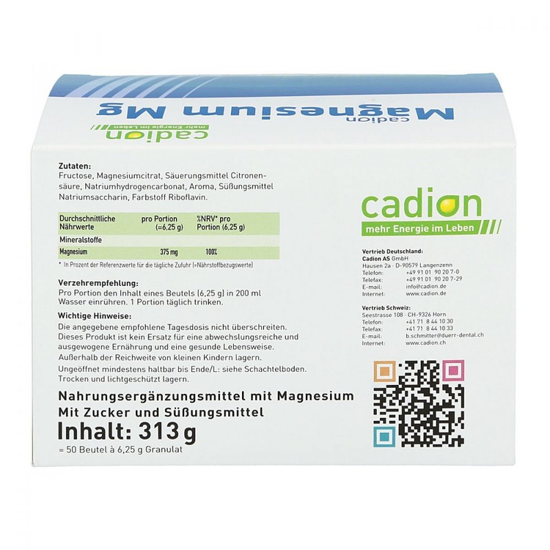 CADION Magnesium MG, 50 x 6.25 g