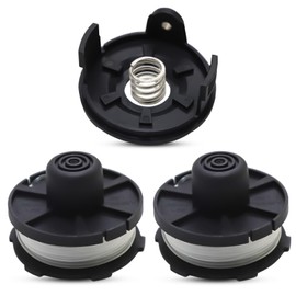 Haishine Thread Spools for Makita Trimmer 195858-1, Suitable for Gardens and Courtyards (2 Pieces with Spool Cover, Length: 8 m, Diameter 1.60 mm)