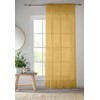 Tyrone Textiles Single Gold Slot Top Voile Curtain (55" Wide