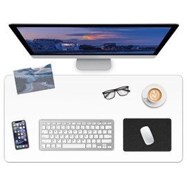 LBJFYHJN Clear Desk Mat, Non-Slip PVC Clear Desk Pad, Desk Protector Mat with Round Edge, Heat Resistant & Waterproof Clear Desk Writing Mat Desk Table Protector for Home and Office (63"*23.6")