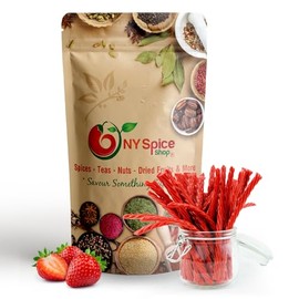 NY Spice Shop Strawberry Licorice Twists - 1 Pound Soft, Sweet and Chewy Red Liquorice Candy - Delicious Red Licorice Candy Bulk for Snacks Lovers