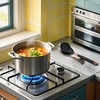 ELFULLY 8 Pack Stainless Steel Spoon Rest, Large Size Ladle