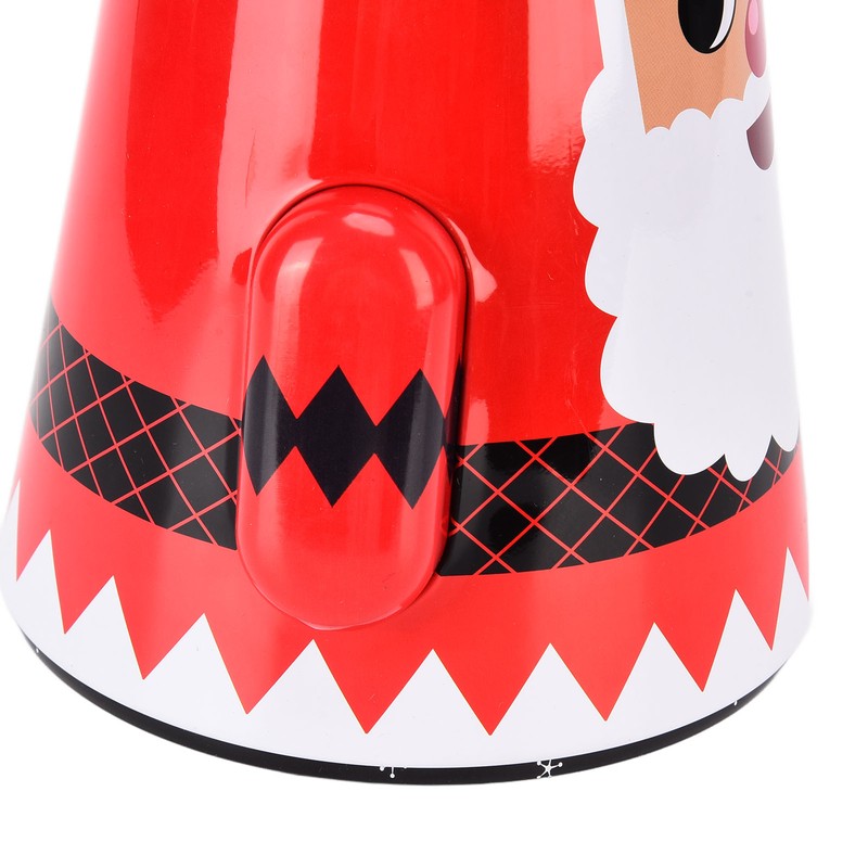Christmas Candy Iron Box Roly Poly Design Santa Claus Snowman