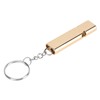 10 Piece Emergency Whistle, Golden Mini Safety Whistle for Hiking,